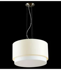Sklep Kaja Abażurowa, beżowa lampa wisząca ⌀52cm 66999 NET | Kaja Oświetlenie Discount