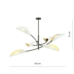 Sklep Kaja Abażurowa, dekoracyjna lampa sufitowa 1107/6 LOTUS | Kaja Oświetlenie Cheap