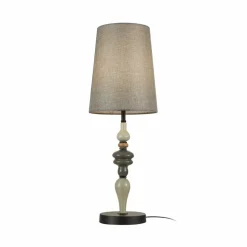 Sklep Kaja Abażurowa, elegancka lampka do salonu TB-22374A-BK NEROM | Kaja* Lampki Stołowe Z Abażurem|Tradycyjne Lampki Stołowe