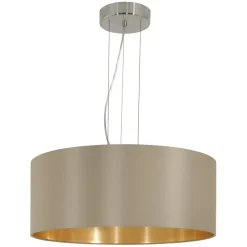Sklep Kaja Abażurowa lampa wisząca do salonu ⌀53cm 31607 MASERLO | Kaja Best