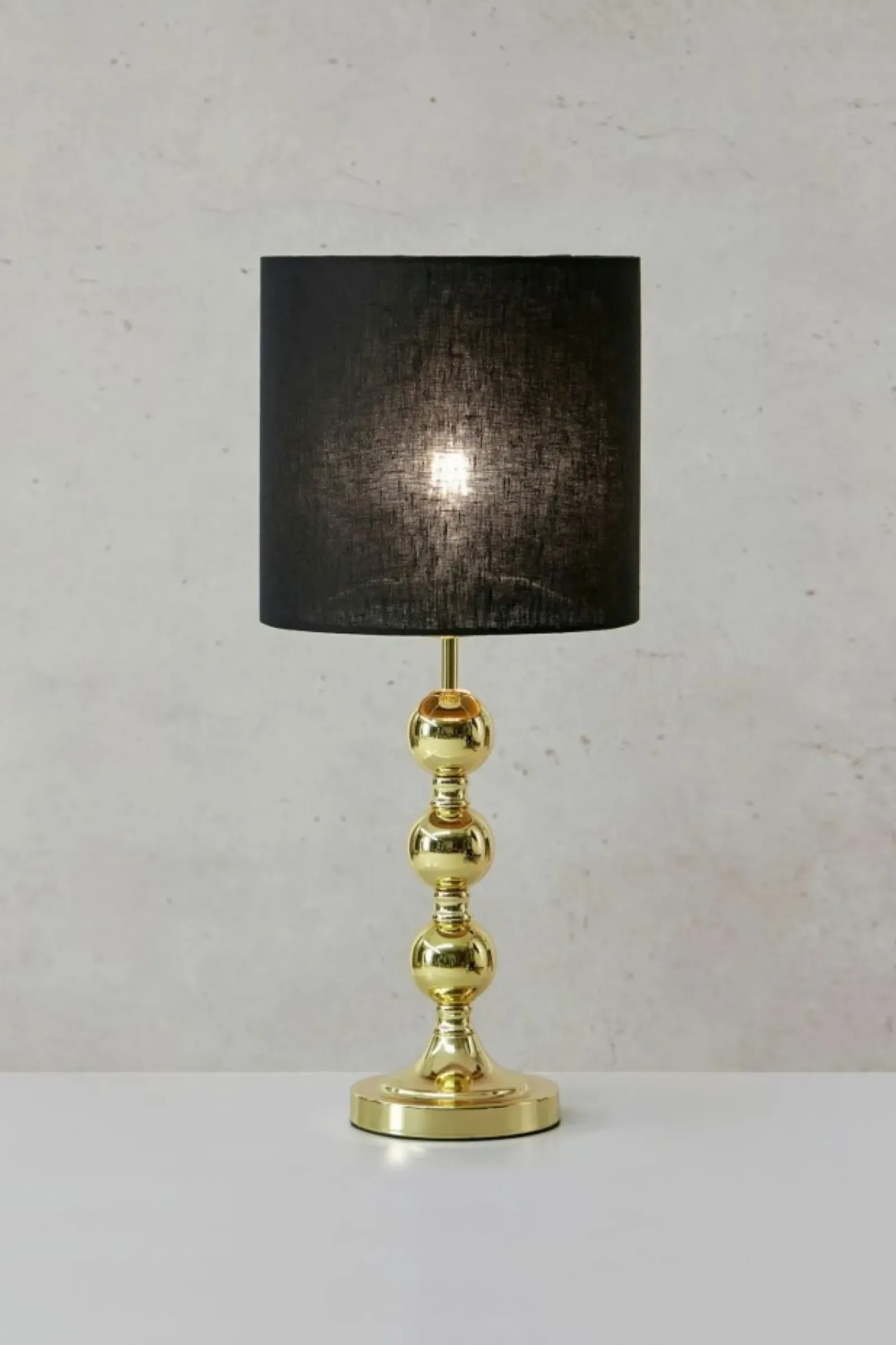 Sklep Kaja Abażurowa lampka do salonu w stylu glamour 108574 z serii OCTO | Kaja* Lampki Stołowe Z Abażurem|Nowoczesne Lampki Stołowe
