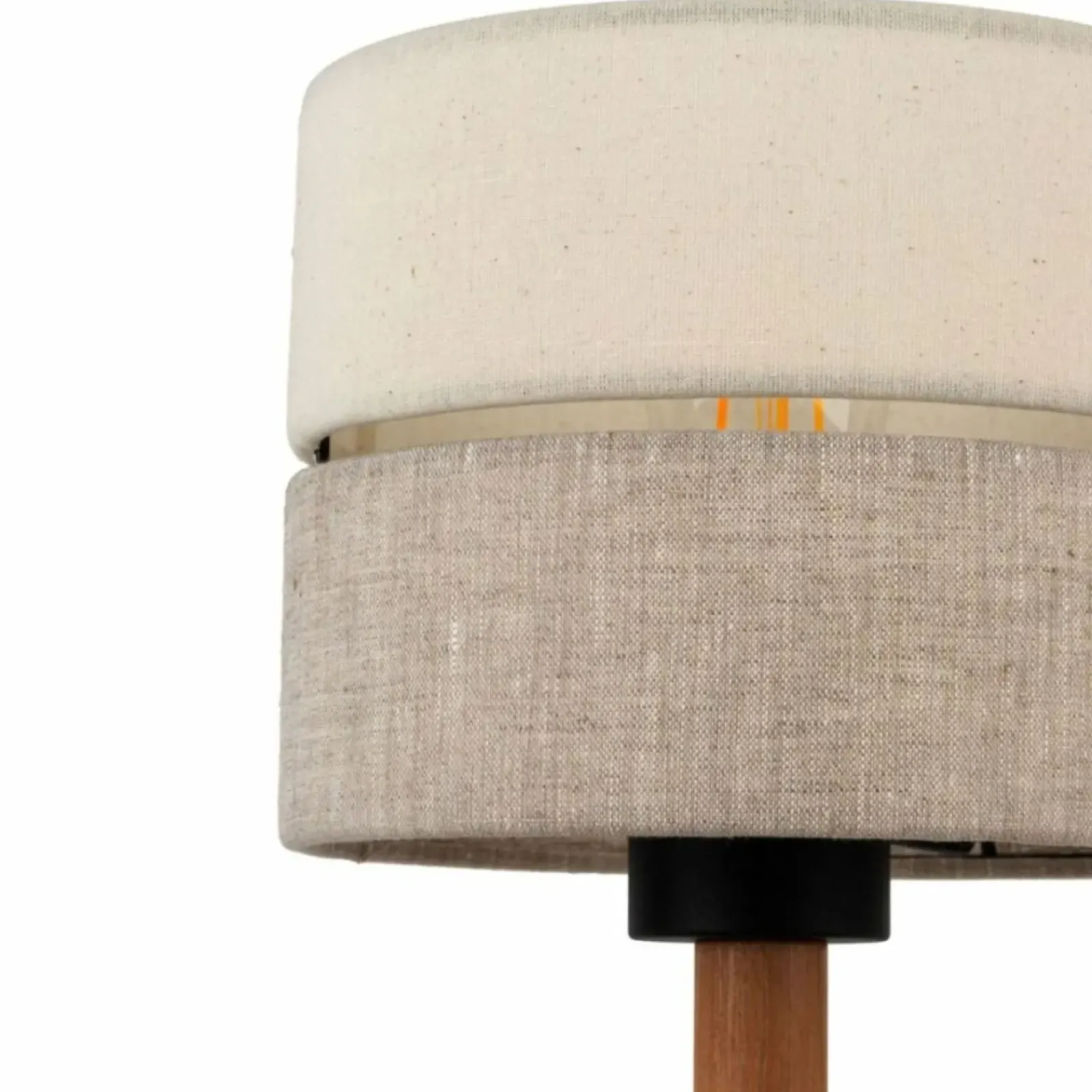 Sklep Kaja Abażurowa lampka stołowa w stylu naturalnym TK 5596 z serii ECO | Kaja* Lampki Stołowe Z Abażurem|Nowoczesne Lampki Stołowe