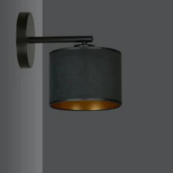 Sklep Kaja Abażurowa, prosta lampa ścienna do sypialni 1054/K1 HILDE | Kaja* Kinkiety Tradycyjne