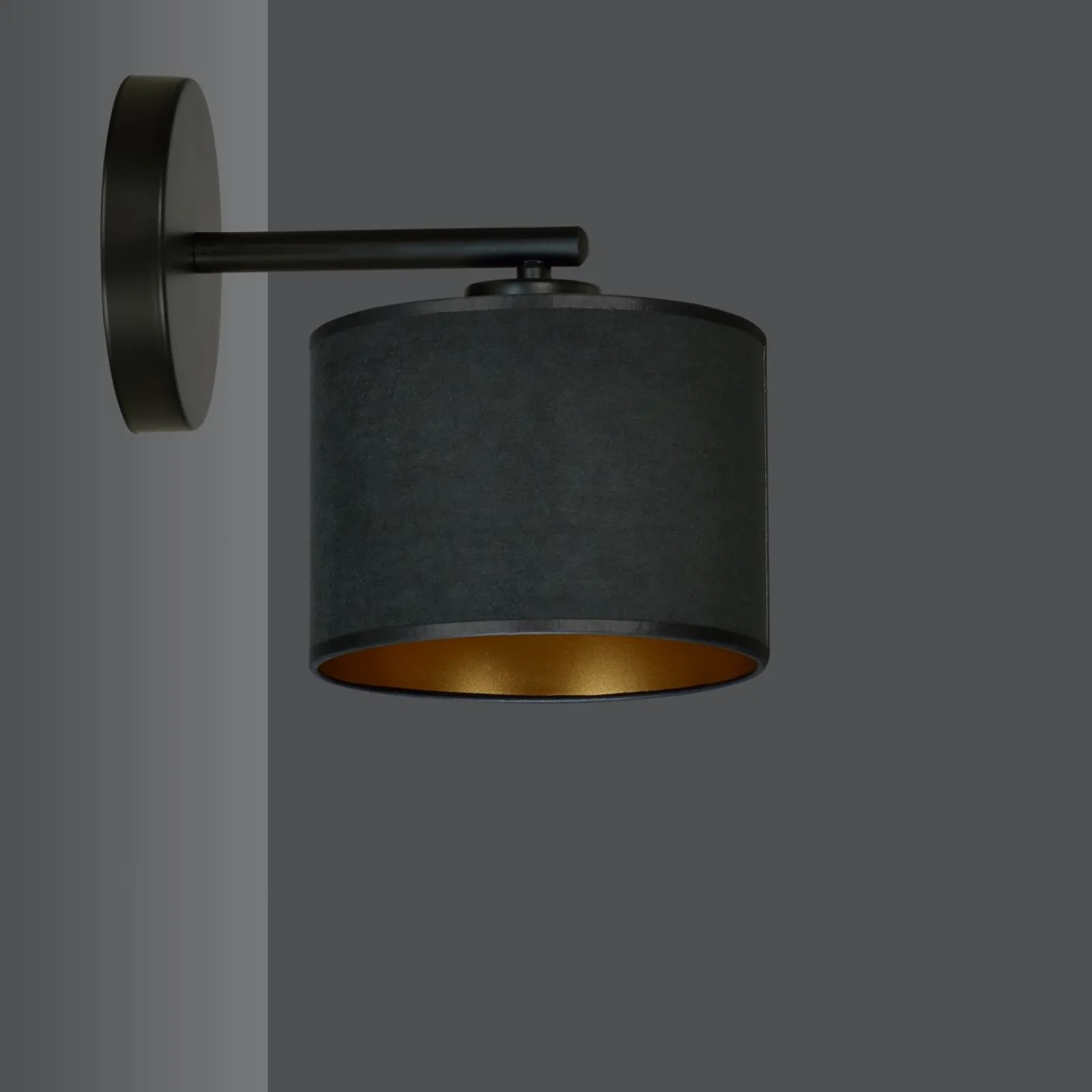 Sklep Kaja Abażurowa, prosta lampa ścienna do sypialni 1054/K1 HILDE | Kaja* Kinkiety Tradycyjne