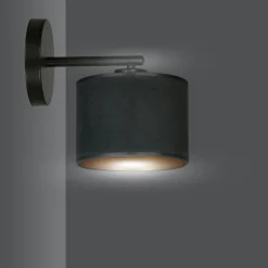 Sklep Kaja Abażurowa, prosta lampa ścienna do sypialni 1054/K1 HILDE | Kaja* Kinkiety Tradycyjne
