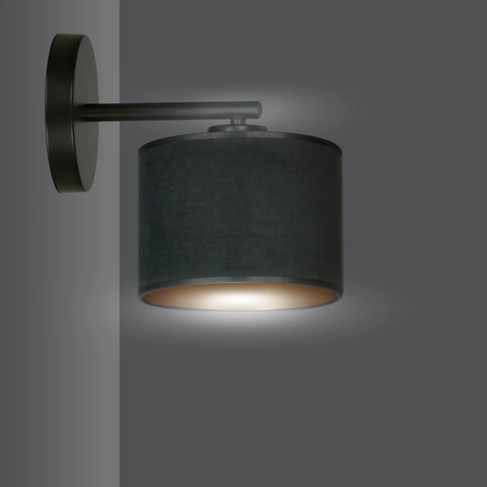 Sklep Kaja Abażurowa, prosta lampa ścienna do sypialni 1054/K1 HILDE | Kaja* Kinkiety Tradycyjne