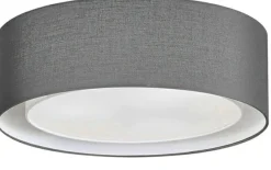 Sklep Kaja Abażurowy plafon na bazie koła ⌀50cm, do sypialni AZ2319 MILO | Kaja szary Sale