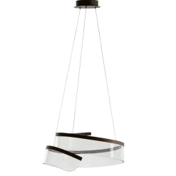 Sklep Kaja Akrylowa lampa wisząca w kolorze kawy PND-58728-45W-3K RUSTIN | Kaja Sale