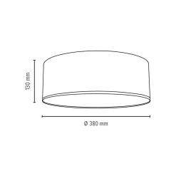 Sklep Kaja Antracytowa, okrągła lampa sufitowa LED ⌀38cm 4783802 JOSEFINA | Kaja Sale