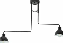 Sklep Kaja Asymetryczna, czarna lampa sufitowa do sypialni SIG 32447 z serii HOLI Flash Sale