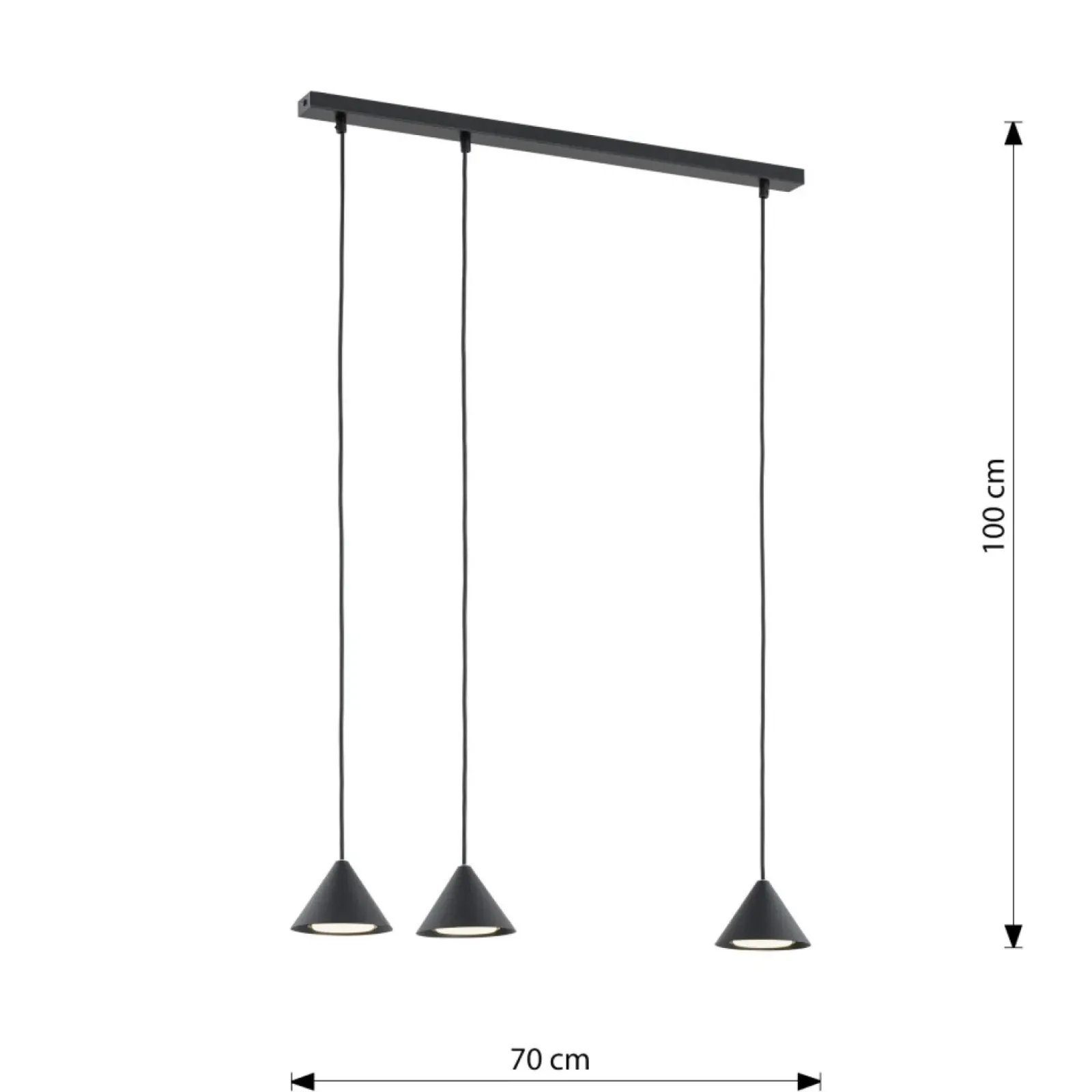 Sklep Kaja Asymetryczna lampa sufitowa ze zwisami 1330/3 ELIT | Kaja Oświetlenie Fashion