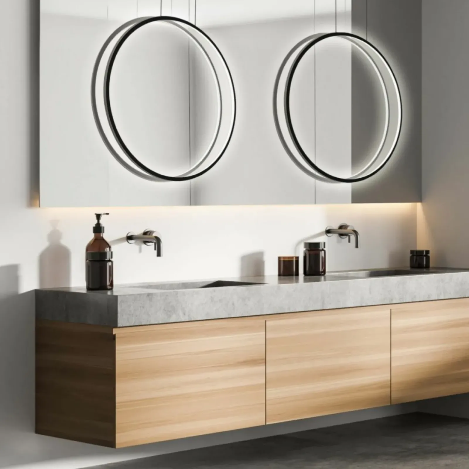 Sklep Kaja Łazienkowa lampa wisząca ring ⌀90 LP-999/1P L BK MIRROR | Kaja Outlet