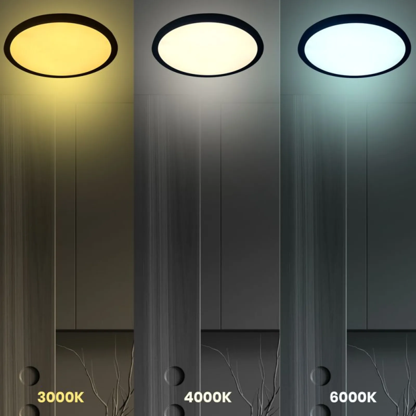 Sklep Kaja Łazienkowy plafon LED 3000K - 6000K ⌀50cm ML0441 MAQ | Kaja* Plafony Klasyczne|Plafony Nowoczesne