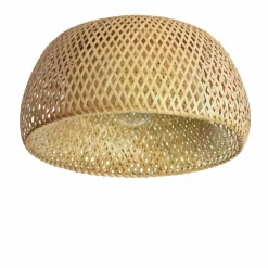 Sklep Kaja Bambusowa lampa sufitowa do sypialni ABR-PL-BH-E27 BOHO | Kaja brązowy Shop