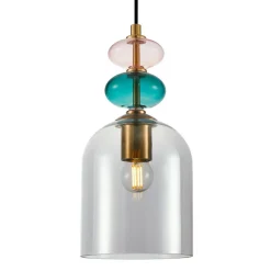 Sklep Kaja Barwna lampa wisząca do sypialni PND-30263-1B-BRO-SG z serii BUSCO Online