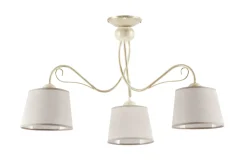 Sklep Kaja Beżowa lampa sufitowa, do sypialni JUP 1357 KAMELIA | Kaja Oświetlenie* Żyrandole Z Abażurem|Randole Tradycyjne