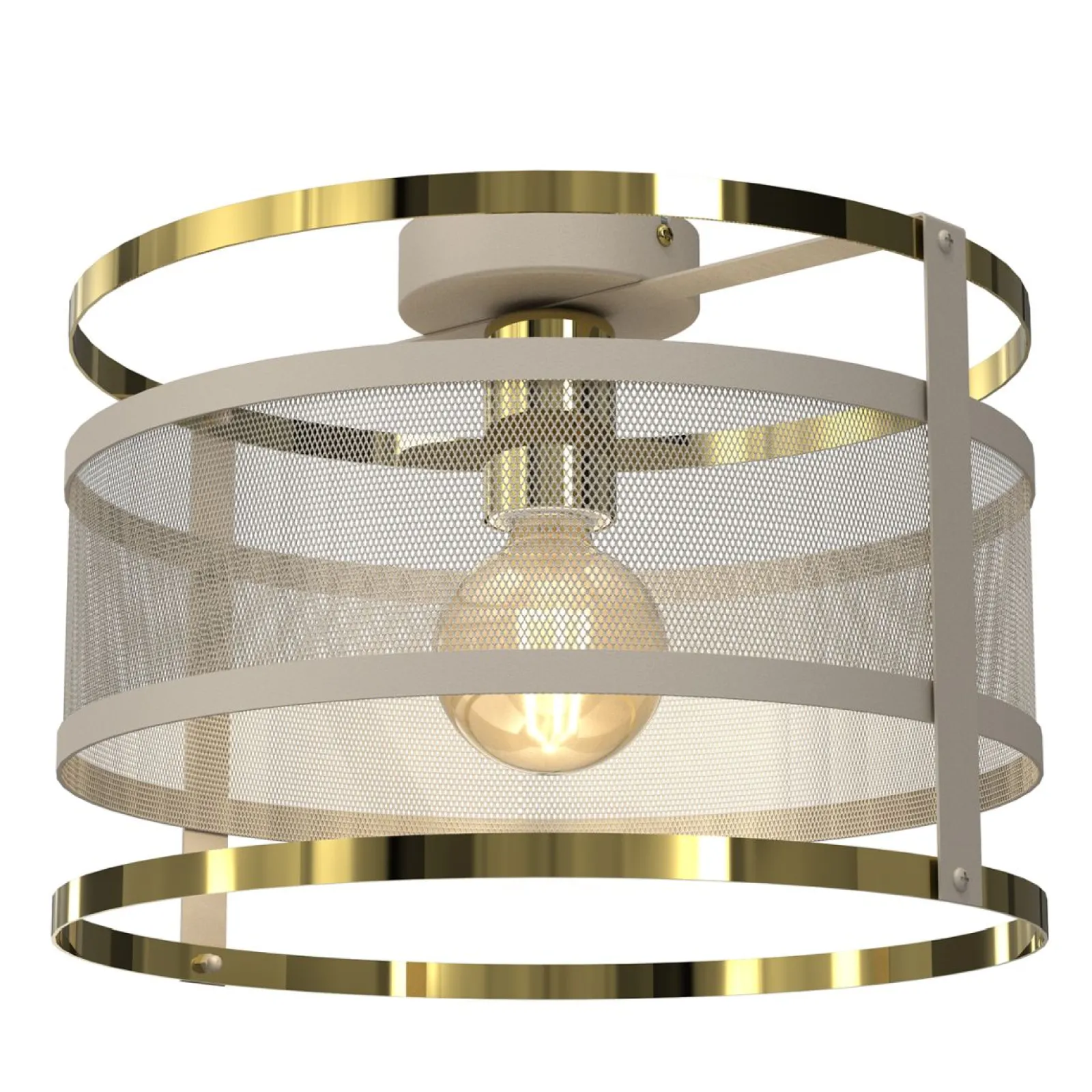Sklep Kaja Beżowa lampa sufitowa do wiatrołapu LX 4410 RIM | Kaja Oświetlenie* Plafony Nowoczesne
