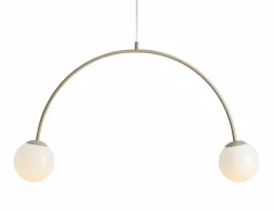 Sklep Kaja Beżowa lampa wisząca w kształcie łuku 1116H17 z serii UNA | Kaja Oświetlenie Zadzwońporabattel.783200183(8-16)/mailsklep@kaja.com.pl New