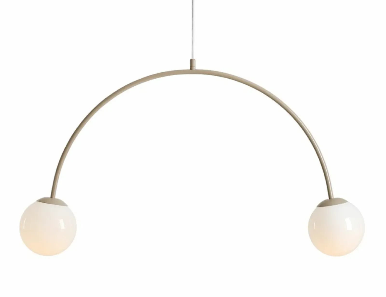 Sklep Kaja Beżowa lampa wisząca w kształcie łuku 1116H17 z serii UNA | Kaja Oświetlenie Zadzwońporabattel.783200183(8-16)/mailsklep@kaja.com.pl New