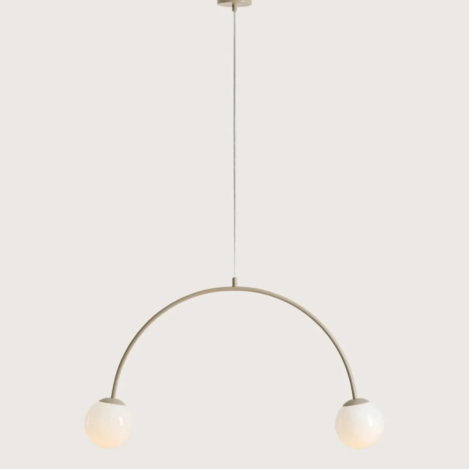 Sklep Kaja Beżowa lampa wisząca w kształcie łuku 1116H17 z serii UNA | Kaja Oświetlenie Zadzwońporabattel.783200183(8-16)/mailsklep@kaja.com.pl New