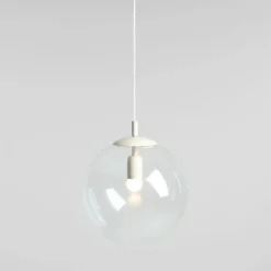 Sklep Kaja Beżowa lampa wisząca z dużym kloszem 562G9 GLOBE | Kaja Oświetlenie Zadzwońporabattel.783200183(8-16)/mailsklep@kaja.com.pl Hot