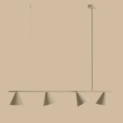 Sklep Kaja Beżowa lampa wisząca z ruchomymi kloszami 1108L17 z serii FORM | Kaja Zadzwońporabattel.783200183(8-16)/mailsklep@kaja.com.pl Sale