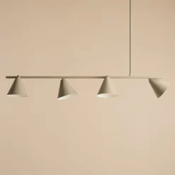 Sklep Kaja Beżowa lampa wisząca z ruchomymi kloszami 1108L17 z serii FORM | Kaja Zadzwońporabattel.783200183(8-16)/mailsklep@kaja.com.pl Sale