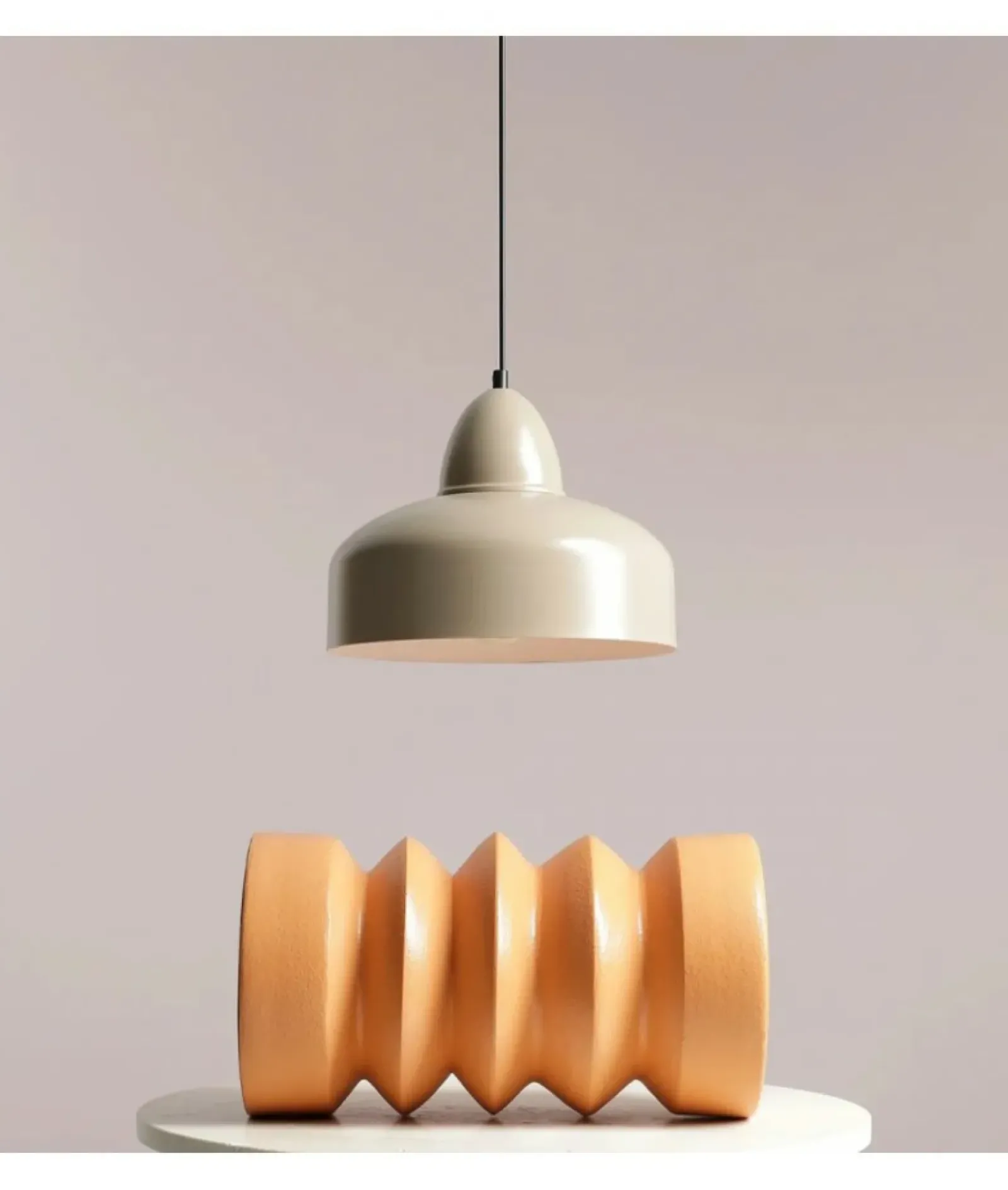 Sklep Kaja Beżowa, minimalistyczna lampa wisząca do kuchni 946G17 z serii COMO Zadzwońporabattel.783200183(8-16)/mailsklep@kaja.com.pl Fashion