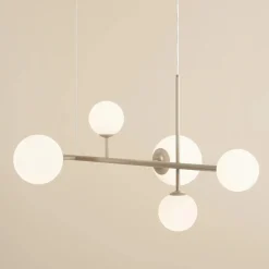 Sklep Kaja Beżowa, molekularna lampa wisząca nad stół 1092K17 z serii DIONE Zadzwońporabattel.783200183(8-16)/mailsklep@kaja.com.pl Outlet