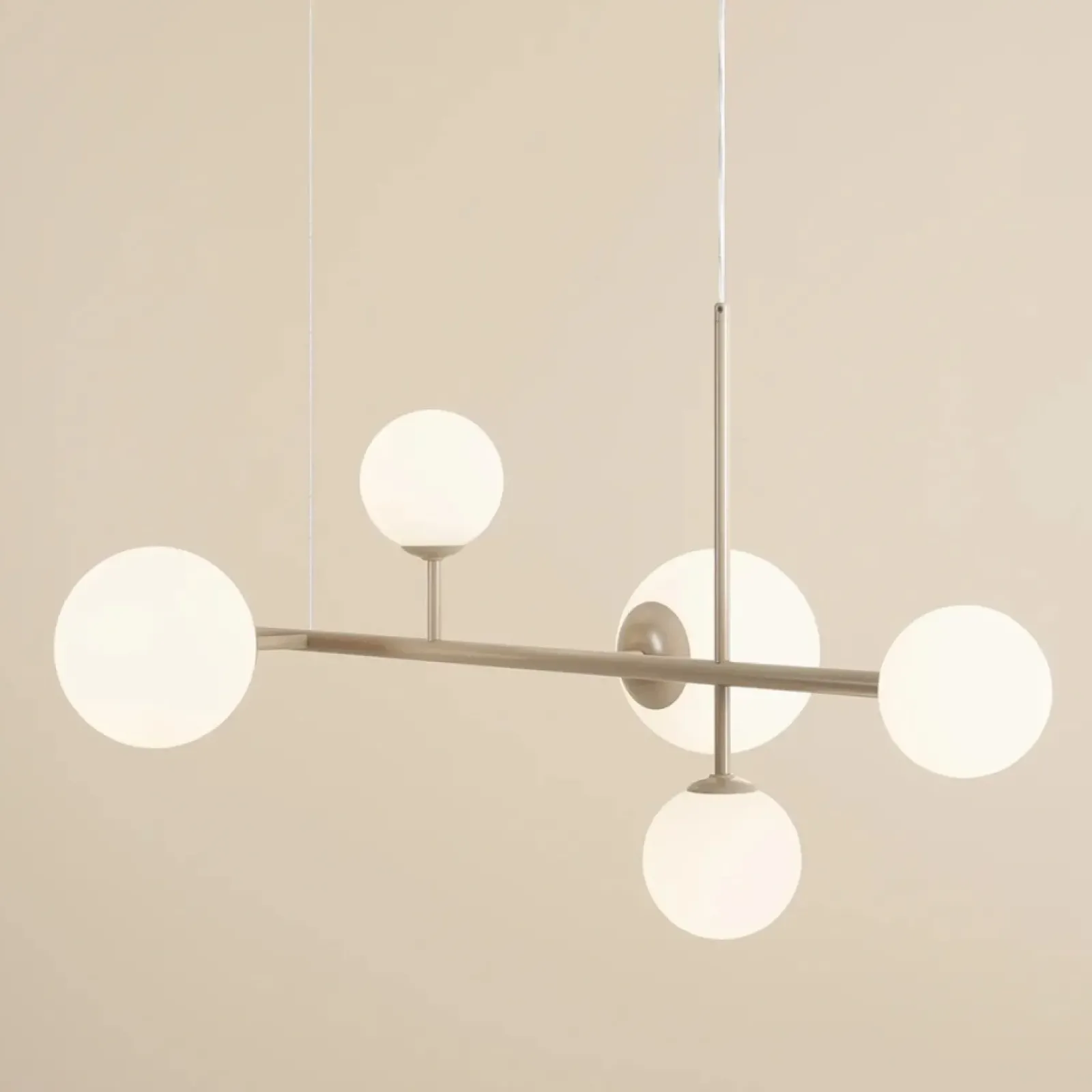 Sklep Kaja Beżowa, molekularna lampa wisząca nad stół 1092K17 z serii DIONE Zadzwońporabattel.783200183(8-16)/mailsklep@kaja.com.pl Outlet