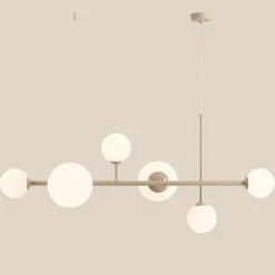 Sklep Kaja Beżowa, molekularna lampa wisząca nad stół 1092K17 z serii DIONE Zadzwońporabattel.783200183(8-16)/mailsklep@kaja.com.pl Outlet