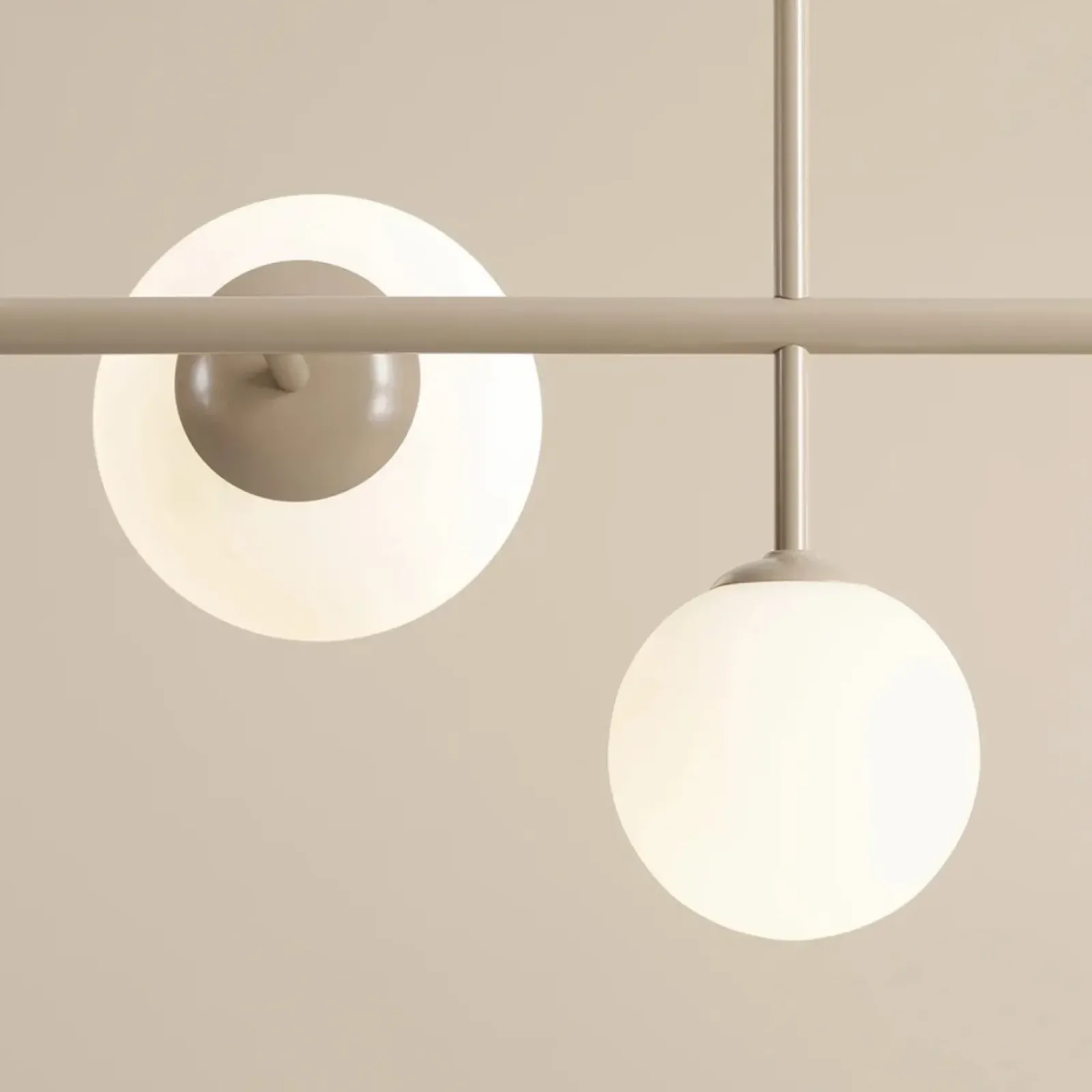Sklep Kaja Beżowa, molekularna lampa wisząca nad stół 1092K17 z serii DIONE Zadzwońporabattel.783200183(8-16)/mailsklep@kaja.com.pl Outlet