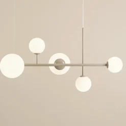 Sklep Kaja Beżowa, molekularna lampa wisząca nad stół 1092K17 z serii DIONE Zadzwońporabattel.783200183(8-16)/mailsklep@kaja.com.pl Outlet