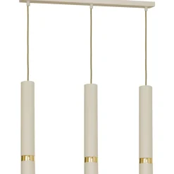 Sklep Kaja Beżowo-złota lampa wisząca nad stół LX 9516 RENO | Kaja Oświetlenie Sale