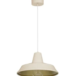 Sklep Kaja Beżowo-złota, ponadczasowa lampa wisząca ⌀36 LX 4047 CLASS | Kaja Outlet