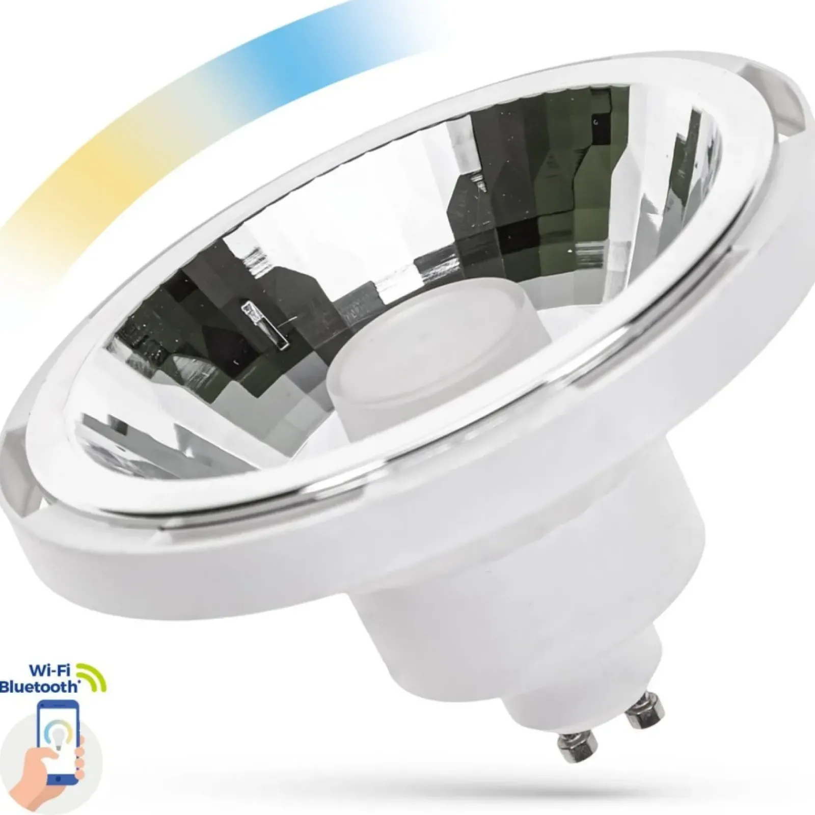 Sklep Kaja Biała żarówka SMART GU10 AR111, moc 10W, ściemnialna WOJ14512* Żarówki Smart|Żarówki Led Gu10