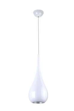 Sklep Kaja Biała, błyszcząca lampa wisząca, kropla MX P0235 DROP | Kaja Outlet