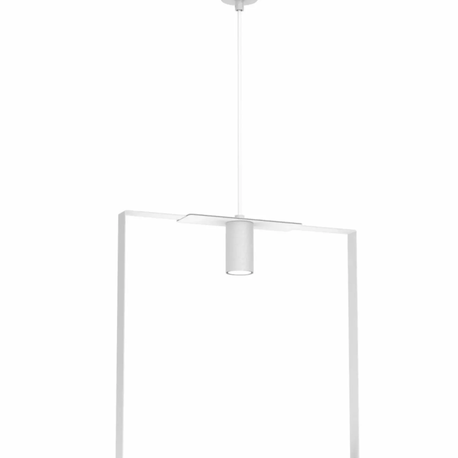 Sklep Kaja Biała, geometryczna lampa wisząca 40x40cm ANT 5157 ORTIGA | Kaja Sale