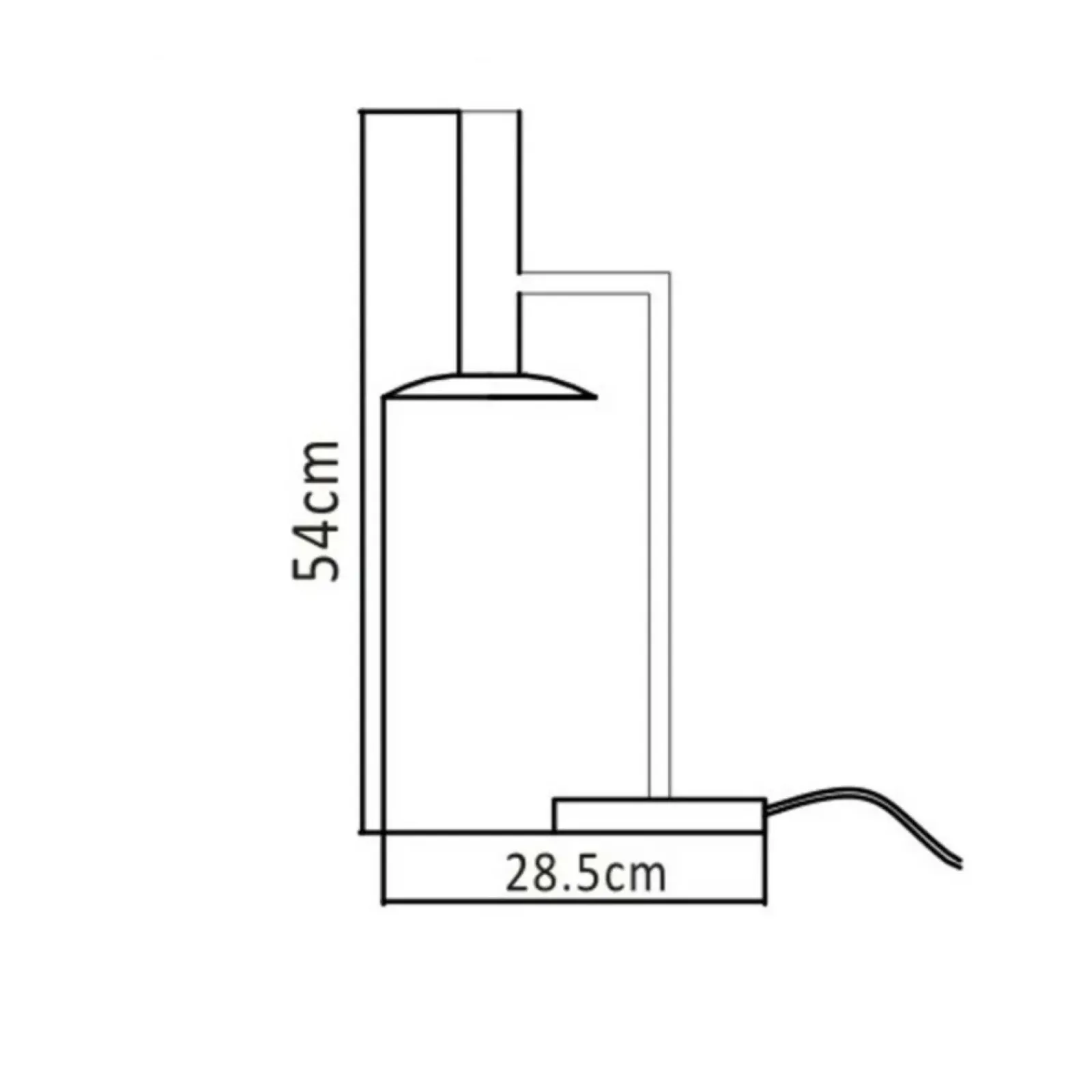 Sklep Kaja Biała, industrialna lampka biurkowa LP-1661/1T WH HAT | Kaja* Lampki Biurkowe|Lampy Led