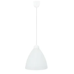 Sklep Kaja Biała, klasyczna lampa wisząca z kloszem 31-16287 z serii MENTI | Kaja* Randole Tradycyjne