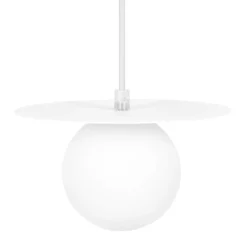 Sklep Kaja Biała klasyczna lampa wisząca z kloszem K-5430 z serii ROBIN biały Best Sale