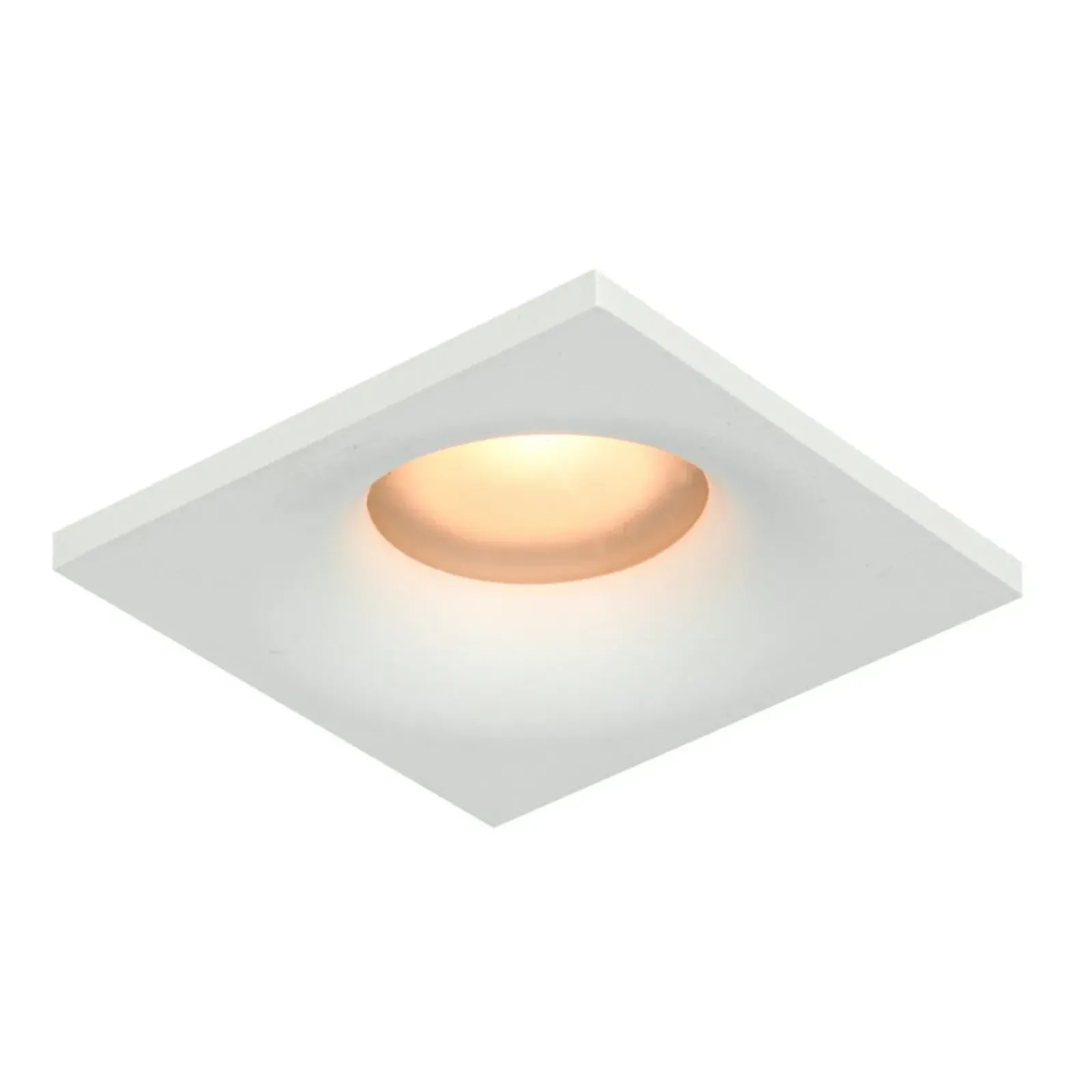 Sklep Kaja Biała, kwadratowa lampa wpustowa GU10DL-61903-IP44-WH NARU | Kaja* Lampy Do Łazienki|Oprawy Podtynkowe