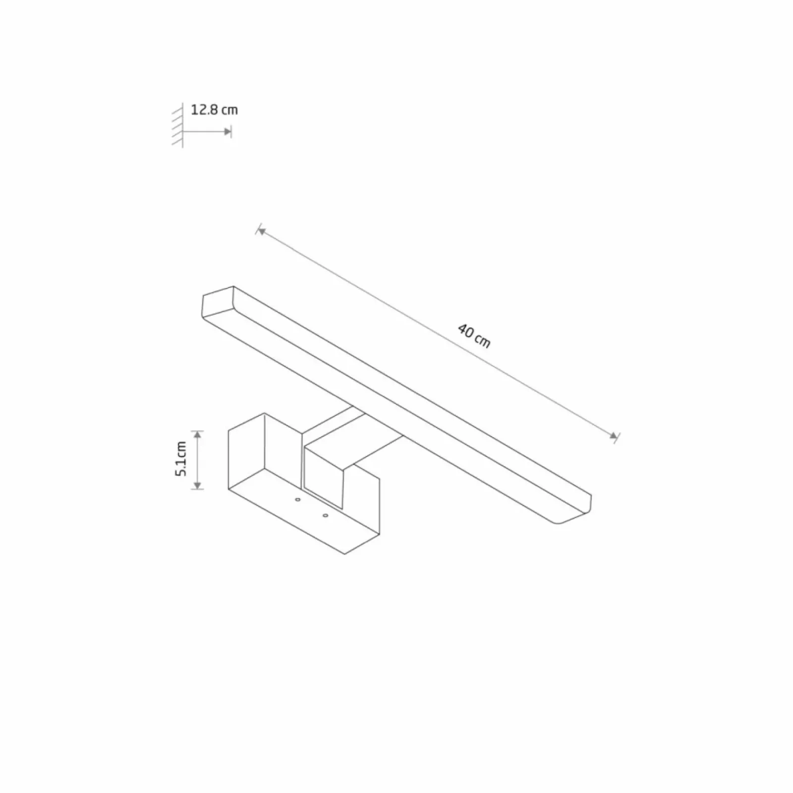 Sklep Kaja Biała lampa ścienna do łazienki 40cm 3000K 10665 CEZANNE LED | Kaja* Lampy Led