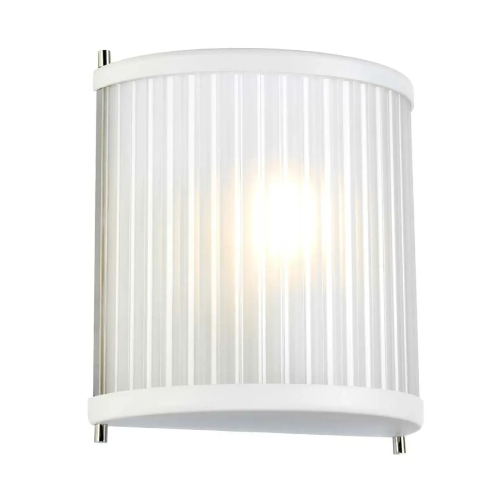 Sklep Kaja Biała lampa ścienna, nowoczesna DL-CORONA1-WPN z serii CORONA* Kinkiety Tradycyjne