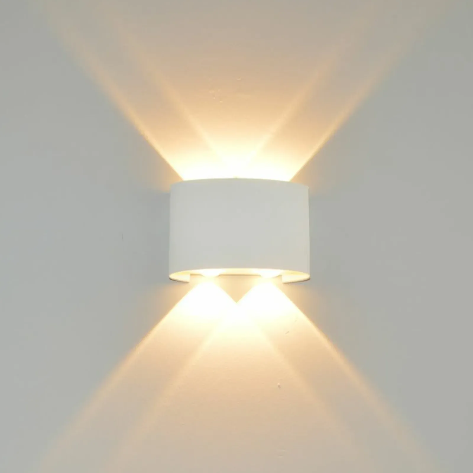 Sklep Kaja Biała lampa elewacyjna LED 4W 3000K OWL-6650-2-WH-3K ORTELO | Kaja* Kinkiety Ogrodowe
