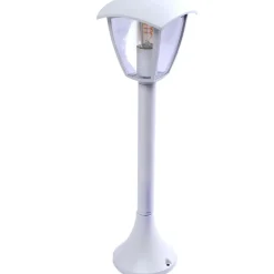 Sklep Kaja Biała lampa ogrodowa stojąca, latarenka 63cm EKO3520 FOX | Kaja* Lampy Ogrodowe Stojące