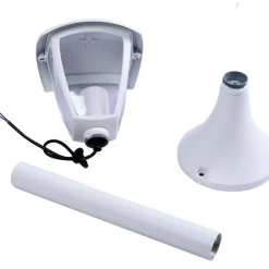 Sklep Kaja Biała lampa ogrodowa stojąca, latarenka 63cm EKO3520 FOX | Kaja* Lampy Ogrodowe Stojące
