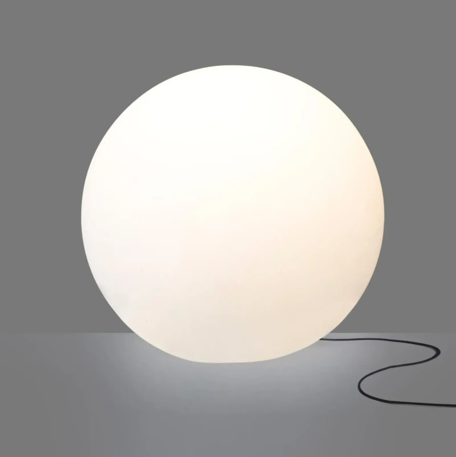 Sklep Kaja Biała lampa ogrodowa, w kształcie kuli, IP65, 9714 | Kaja Oświetlenie* Lampy Ogrodowe Stojące