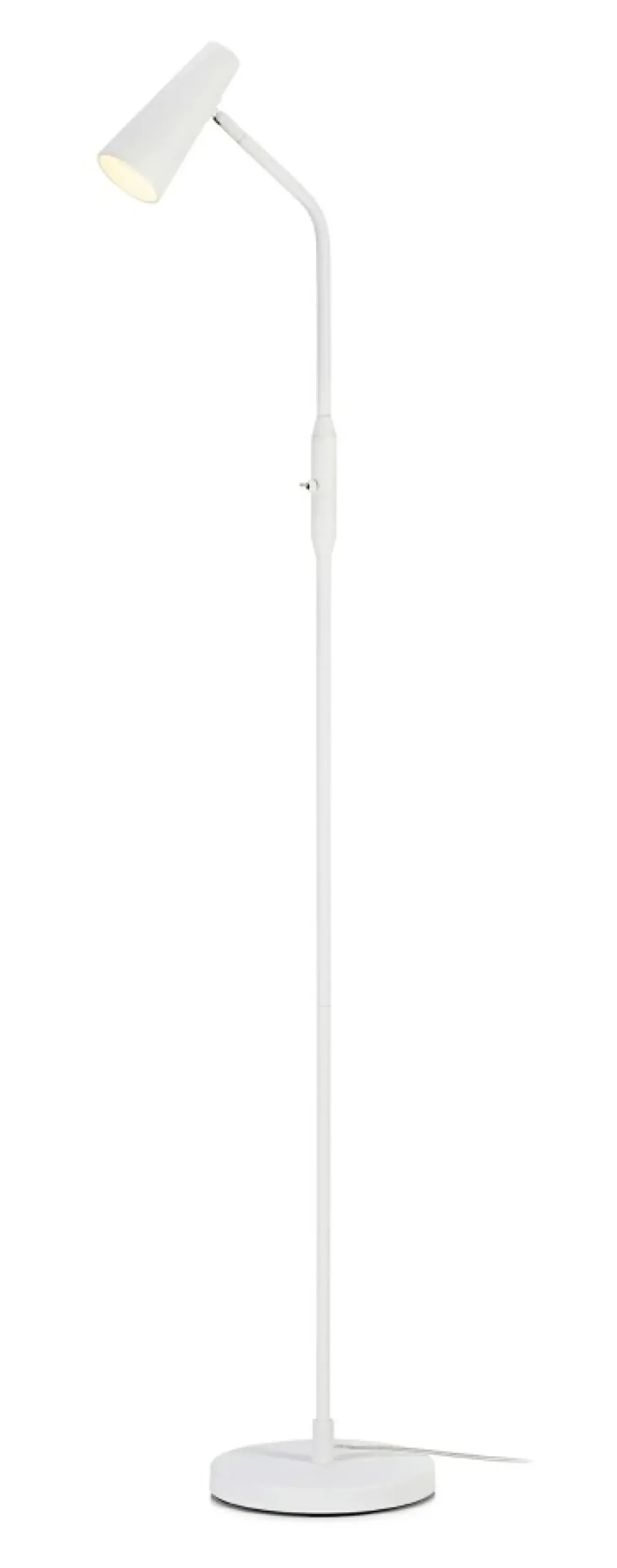 Sklep Kaja Biała lampa podłogowa z regulowanym kloszem 108205 | Kaja Oświetlenie* Tradycyjne Lampy Podłogowe