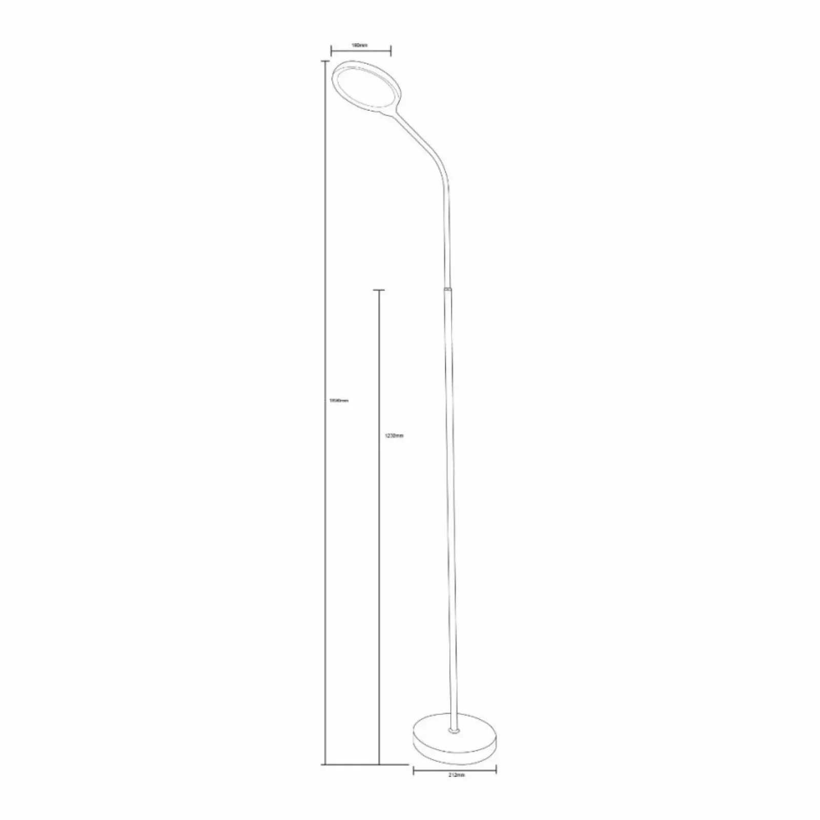 Sklep Kaja Biała lampa podłogowa ze światłem LED ZM SM-609-WH PODŁOGOWA | Kaja* Lampy Led